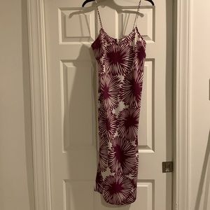 Tracy Reese x Anthropology dress. Purple and white spaghetti strap dress.